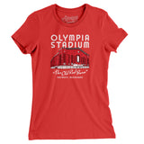 Detroit Olympia Stadium Women's T-Shirt-Allegiant Goods Co. Vintage Sports Apparel