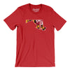 Maryland State Flag Men/Unisex T-Shirt-Red-Allegiant Goods Co. Vintage Sports Apparel