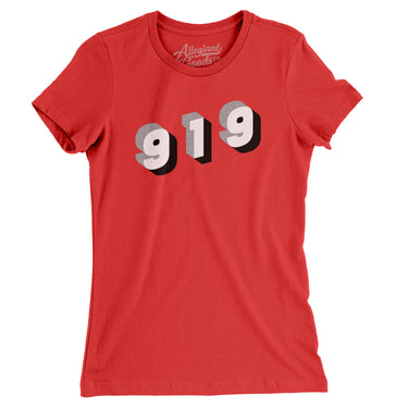 Raleigh 919 Area Code Women's T-Shirt-Allegiant Goods Co. Vintage Sports Apparel