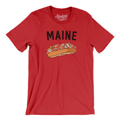 Maine Lobster Roll Men/Unisex T-Shirt-Red-Allegiant Goods Co. Vintage Sports Apparel