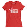 Miami Toros Soccer Women's T-Shirt-Red-Allegiant Goods Co. Vintage Sports Apparel