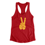 V For Victory Women's Racerback Tank-Allegiant Goods Co. Vintage Sports Apparel