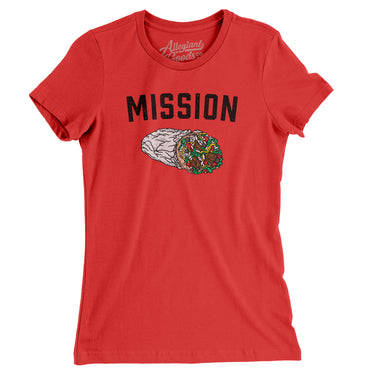 Mission Burrito Women's T-Shirt-Allegiant Goods Co. Vintage Sports Apparel