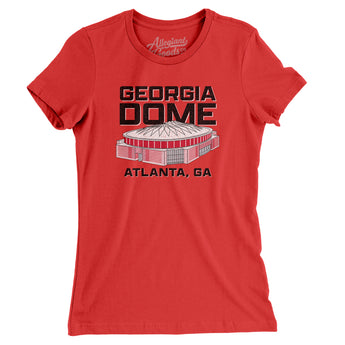 Georgia Dome Women's T-Shirt-Allegiant Goods Co. Vintage Sports Apparel