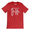 Rochester Jeffs Football Men/Unisex T-Shirt-Red-Allegiant Goods Co. Vintage Sports Apparel