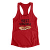 West Virginia Pepperoni Roll Women's Racerback Tank-Red-Allegiant Goods Co. Vintage Sports Apparel