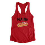 Maine Lobster Roll Women's Racerback Tank-Allegiant Goods Co. Vintage Sports Apparel