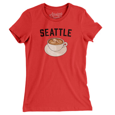 Seattle Coffee Women's T-Shirt-Allegiant Goods Co. Vintage Sports Apparel