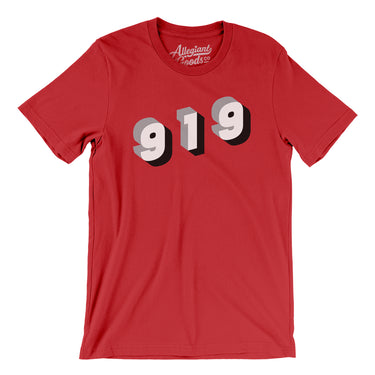 Raleigh 919 Area Code Men/Unisex T-Shirt-Allegiant Goods Co. Vintage Sports Apparel