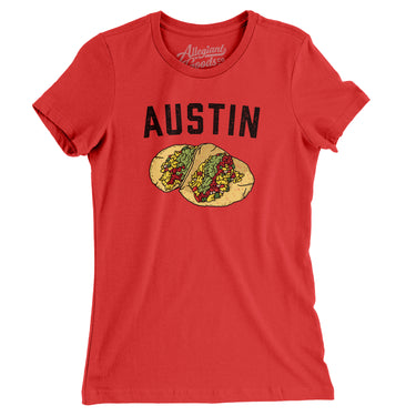 Austin Tacos Women's T-Shirt-Allegiant Goods Co. Vintage Sports Apparel