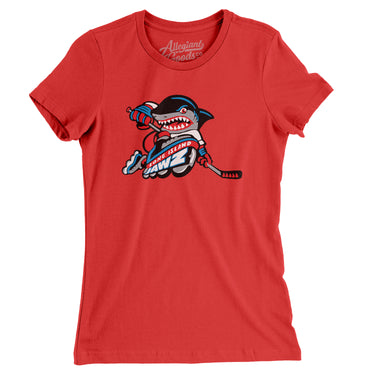Long Island Jawz Roller Hockey Women's T-Shirt-Allegiant Goods Co. Vintage Sports Apparel