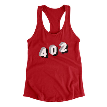 Lincoln & Omaha 402 Area Code Women's Racerback Tank-Allegiant Goods Co. Vintage Sports Apparel