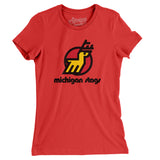 Michigan Stags Hockey Women's T-Shirt-Allegiant Goods Co. Vintage Sports Apparel