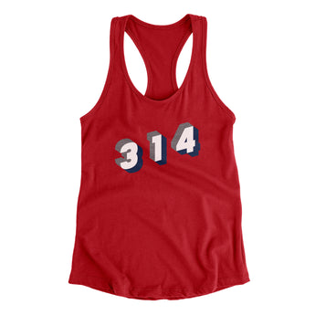St. Louis 314 Area Code Women's Racerback Tank-Allegiant Goods Co. Vintage Sports Apparel