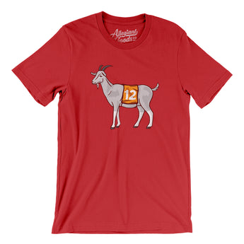 GOAT #12 Men/Unisex T-Shirt-Red-Allegiant Goods Co. Vintage Sports Apparel