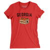 Georgia Peach Crate Women's T-Shirt-Red-Allegiant Goods Co. Vintage Sports Apparel