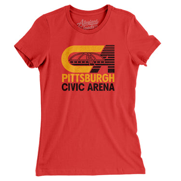 Pittsburgh Civic Arena Women's T-Shirt-Allegiant Goods Co. Vintage Sports Apparel
