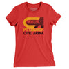 Pittsburgh Civic Arena Women's T-Shirt-Red-Allegiant Goods Co. Vintage Sports Apparel