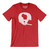 Wisconsin Vintage Football Helmet Men/Unisex T-Shirt-Red-Allegiant Goods Co. Vintage Sports Apparel