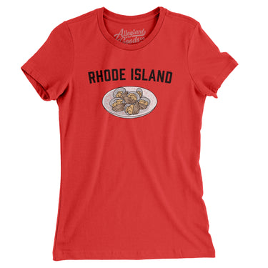 Rhode Island Clams Women's T-Shirt-Allegiant Goods Co. Vintage Sports Apparel
