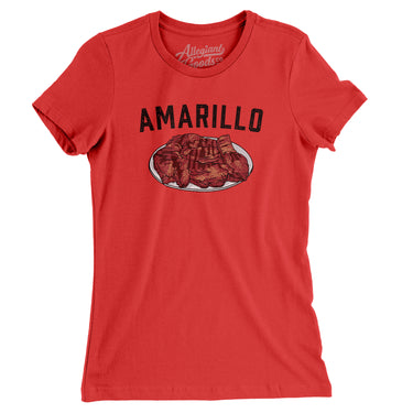 Amarillo Steak Women's T-Shirt-Allegiant Goods Co. Vintage Sports Apparel