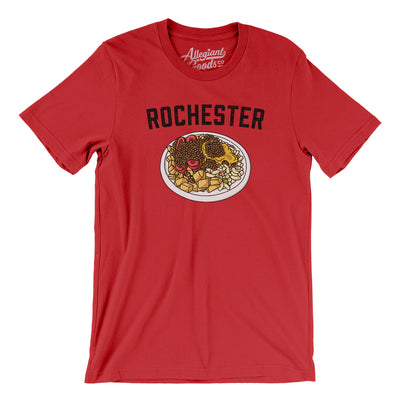Rochester Garbage Plate Men/Unisex T-Shirt-Red-Allegiant Goods Co. Vintage Sports Apparel