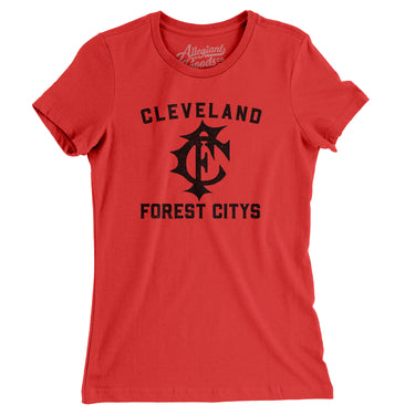Cleveland Forest Citys Baseball Women's T-Shirt-Allegiant Goods Co. Vintage Sports Apparel