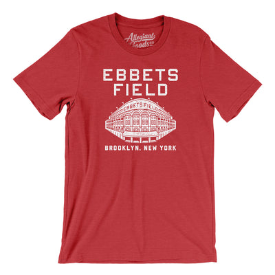 Ebbets Field Men/Unisex T-Shirt-Heather Red-Allegiant Goods Co. Vintage Sports Apparel