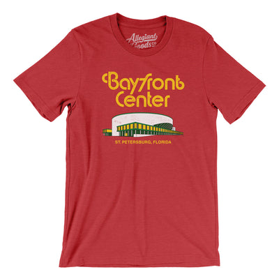 St. Petersburg Bayfront Center Men/Unisex T-Shirt-Heather Red-Allegiant Goods Co. Vintage Sports Apparel