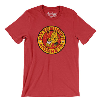 Pittsburgh Hornets Hockey Men/Unisex T-Shirt-Heather Red-Allegiant Goods Co. Vintage Sports Apparel