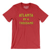 Atlanta By A Thousand Men/Unisex T-Shirt-Heather Red-Allegiant Goods Co. Vintage Sports Apparel