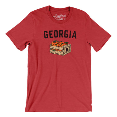 Georgia Peach Crate Men/Unisex T-Shirt-Allegiant Goods Co. Vintage Sports Apparel