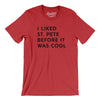 I Liked St. Petersburg Before It Was Cool Men/Unisex T-Shirt-Heather Red-Allegiant Goods Co. Vintage Sports Apparel