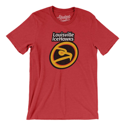 Louisville IceHawks Hockey Men/Unisex T-Shirt-Heather Red-Allegiant Goods Co. Vintage Sports Apparel