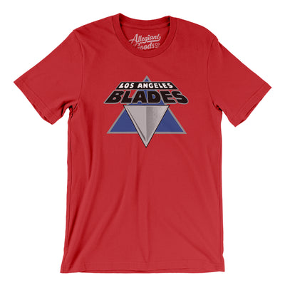 Los Angeles Blades Roller Hockey Men/Unisex T-Shirt-Red-Allegiant Goods Co. Vintage Sports Apparel