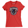 Buffalo Destroyers Arena Football Women's T-Shirt-Red-Allegiant Goods Co. Vintage Sports Apparel