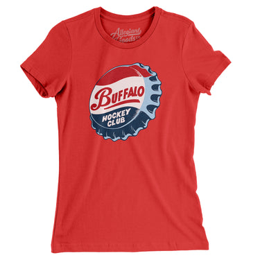 Buffalo Bison Hockey Women's T-Shirt-Allegiant Goods Co. Vintage Sports Apparel