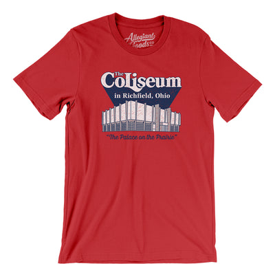 Richfield Ohio Coliseum Men/Unisex T-Shirt-Red-Allegiant Goods Co. Vintage Sports Apparel