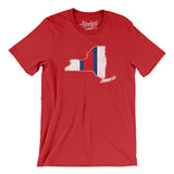 New York Helmet Stripes Men/Unisex T-Shirt-Allegiant Goods Co. Vintage Sports Apparel