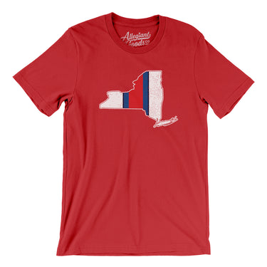 New York Helmet Stripes Men/Unisex T-Shirt-Allegiant Goods Co. Vintage Sports Apparel