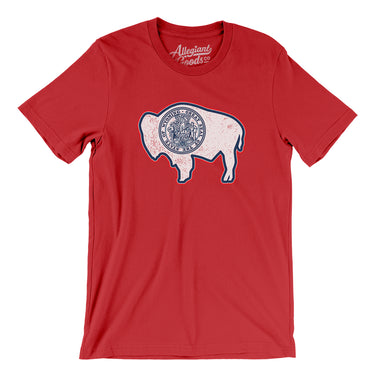 Wyoming State Flag Men/Unisex T-Shirt-Allegiant Goods Co. Vintage Sports Apparel