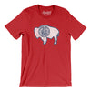 Wyoming State Flag Men/Unisex T-Shirt-Red-Allegiant Goods Co. Vintage Sports Apparel