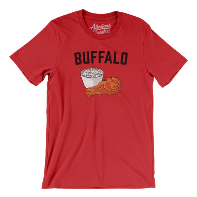 Buffalo Chicken Wings Men/Unisex T-Shirt-Red-Allegiant Goods Co. Vintage Sports Apparel