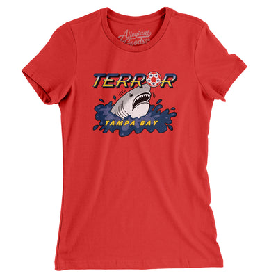 Tampa Terror Soccer Women's T-Shirt-Red-Allegiant Goods Co. Vintage Sports Apparel