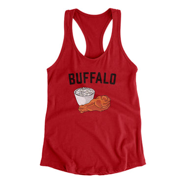 Buffalo Chicken Wings Women's Racerback Tank-Allegiant Goods Co. Vintage Sports Apparel