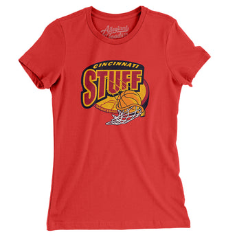 Cincinnati Stuff Basketball Women's T-Shirt-Allegiant Goods Co. Vintage Sports Apparel