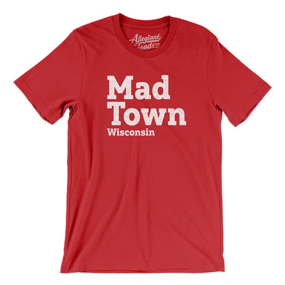 Mad-Town Men/Unisex T-Shirt-Red-Allegiant Goods Co. Vintage Sports Apparel