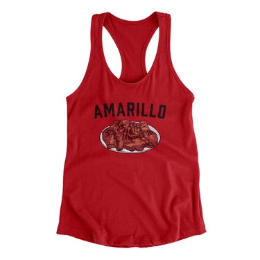 Amarillo Steak Women's Racerback Tank-Allegiant Goods Co. Vintage Sports Apparel