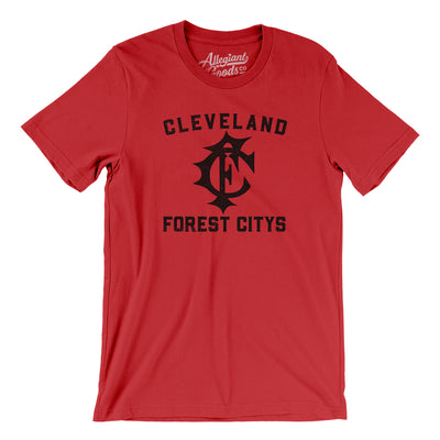 Cleveland Forest Citys Baseball Men/Unisex T-Shirt-Red-Allegiant Goods Co. Vintage Sports Apparel