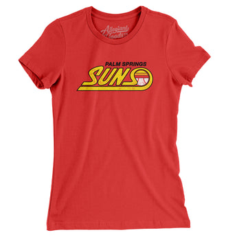Palm Springs Suns Baseball Women's T-Shirt-Allegiant Goods Co. Vintage Sports Apparel